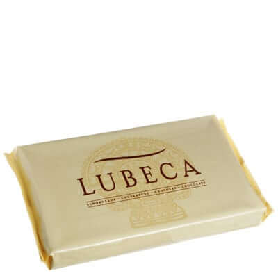 LUBECA בלוק שוקולד לבן אלמנדוס